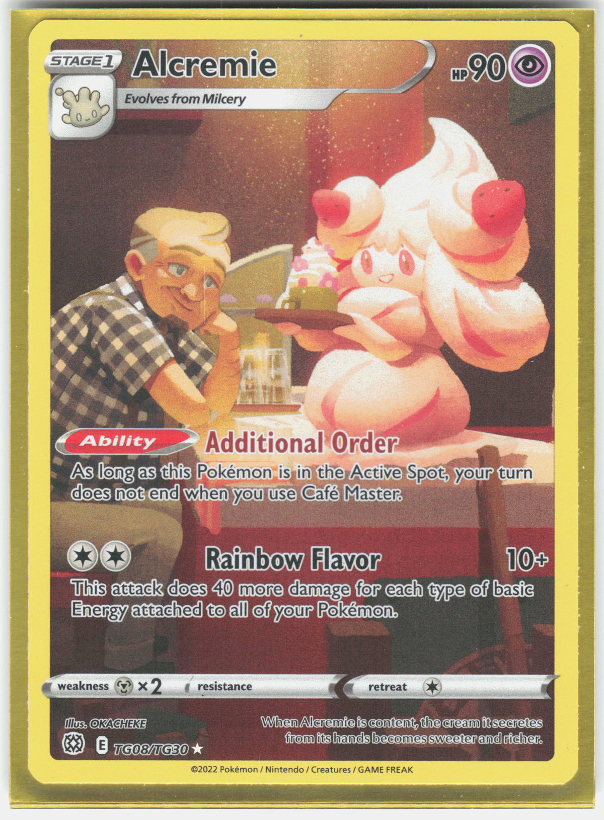 SWSH09: Brilliant Stars Trainer Gallery #TG08/TG30 Alcremie