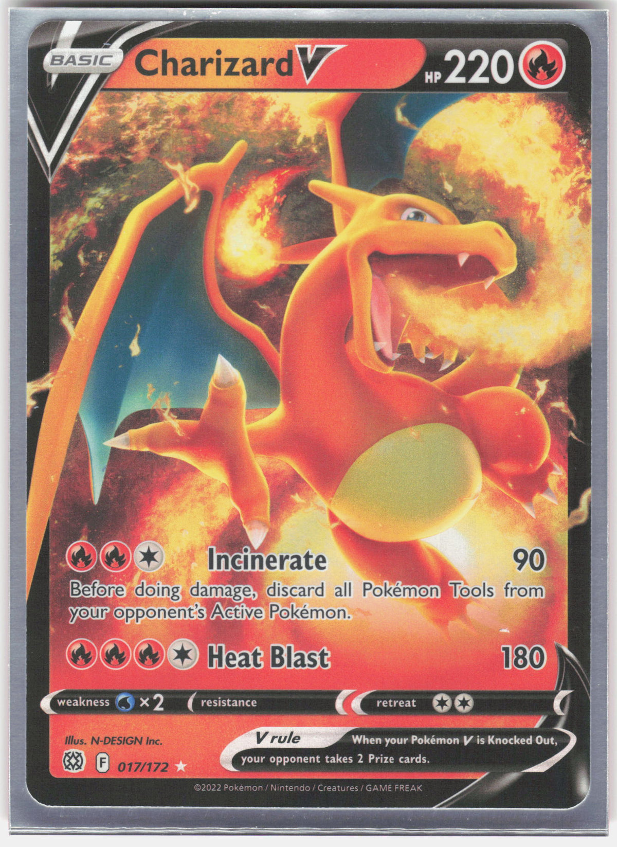 SWSH09: Brilliant Stars #017/172 Charizard V