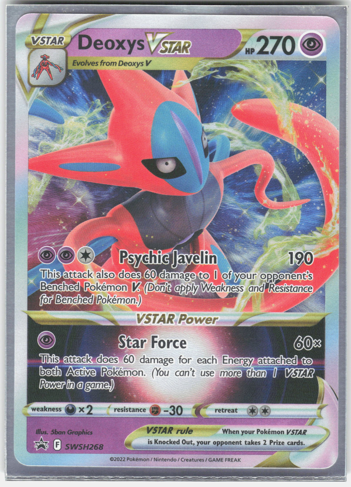 SWSH: Sword & Shield Promo Cards #SWSH268 Deoxys VSTAR