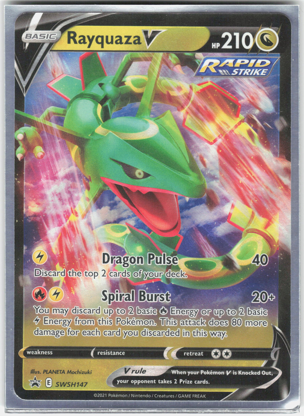 SWSH: Sword & Shield Promo Cards #SWSH147 Rayquaza V