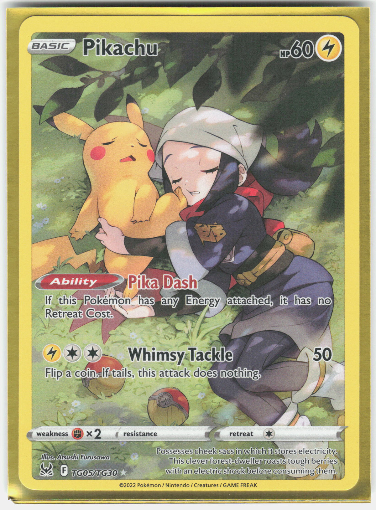 SWSH11: Lost Origin Trainer Gallery #TG05/TG30 Pikachu