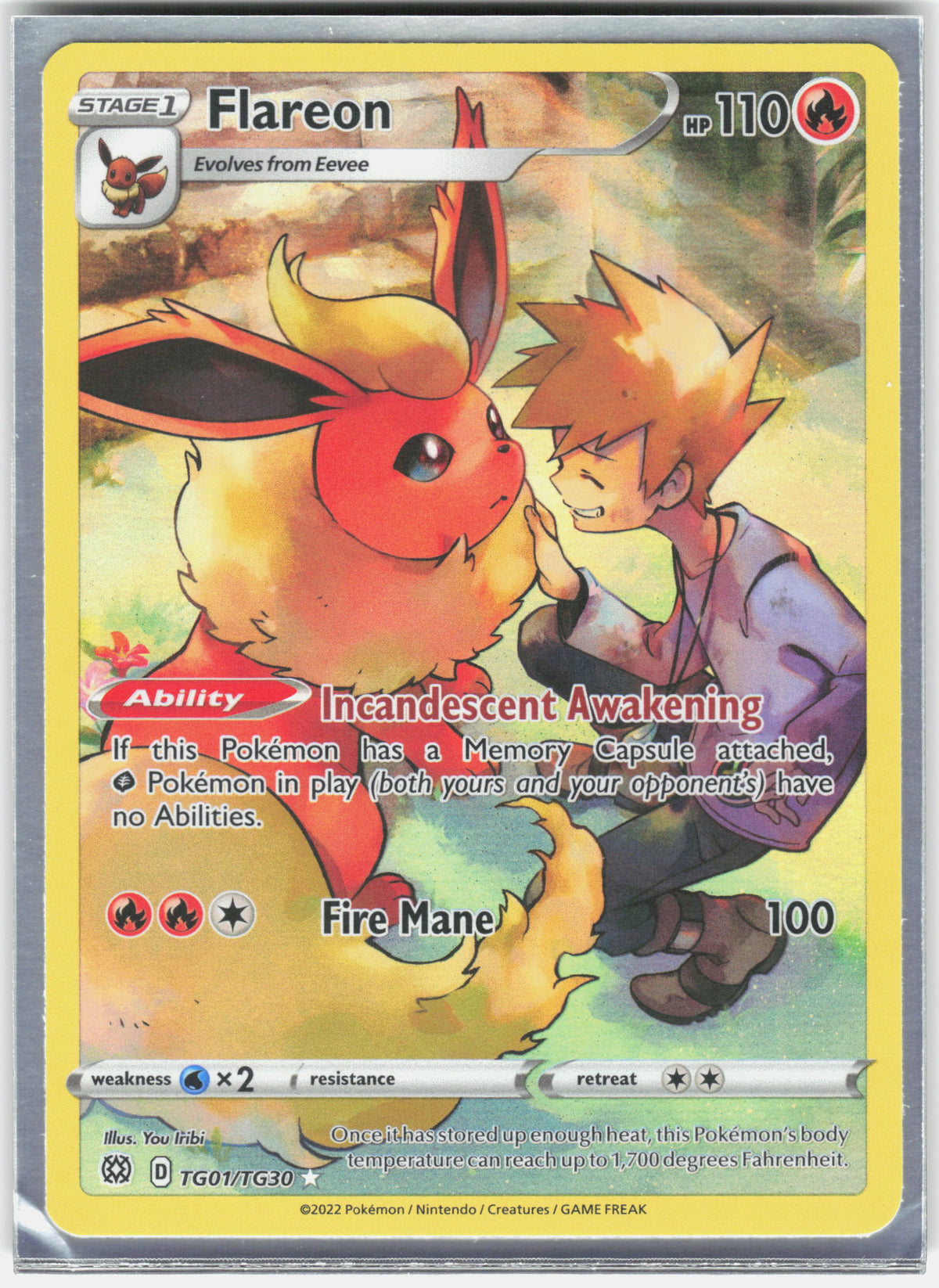 SWSH09: Brilliant Stars Trainer Gallery #TG01/TG30 Flareon