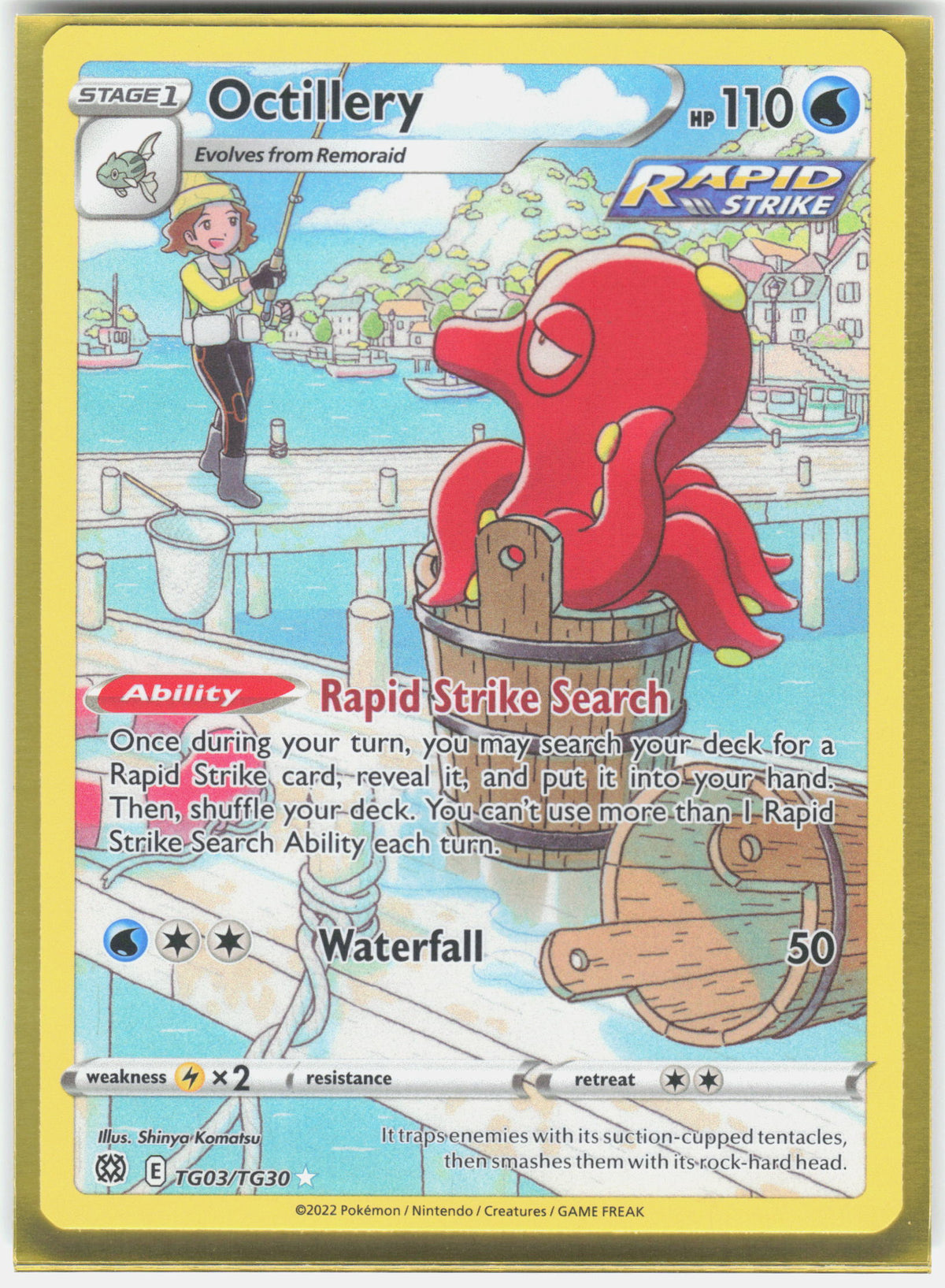 SWSH09: Brilliant Stars Trainer Gallery #TG03/TG30 Octillery