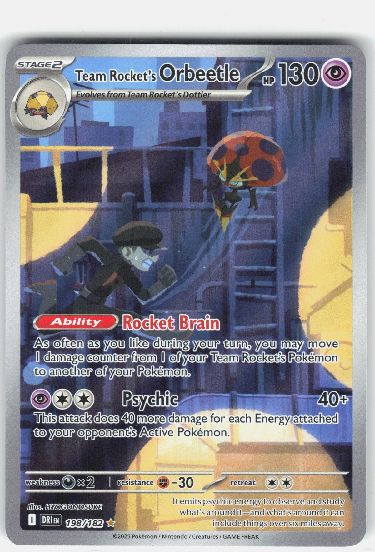 SV10: Destined Rivals #198/182 Team Rocket's Orbeetle