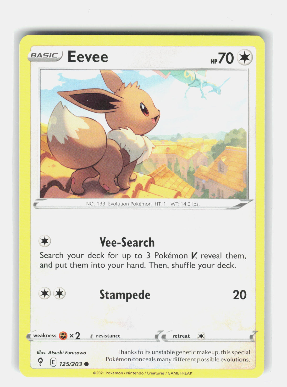 SWSH07: Evolving Skies #125/203 Eevee