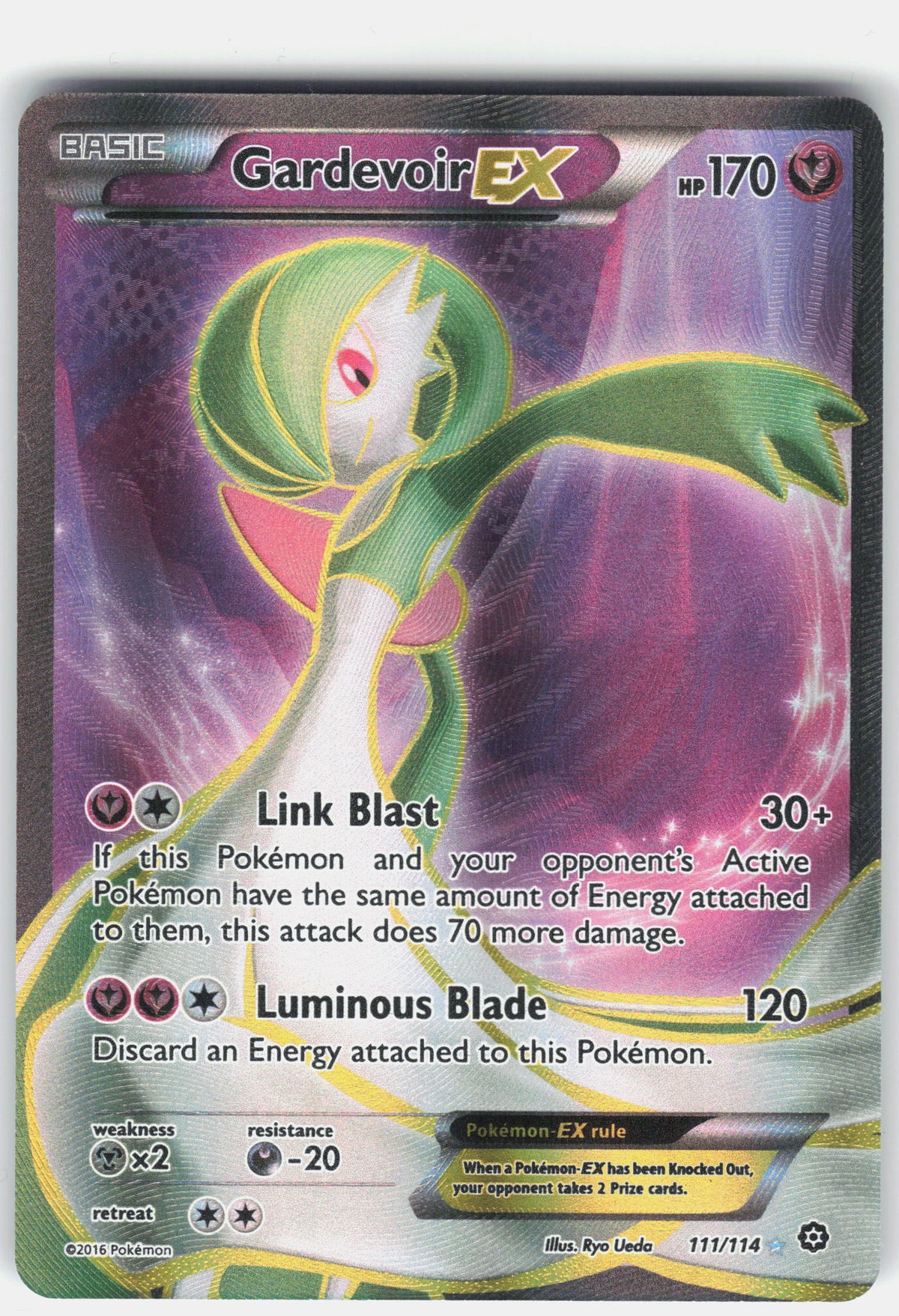 XY - Steam Siege #111/114 Gardevoir EX (Full Art)
