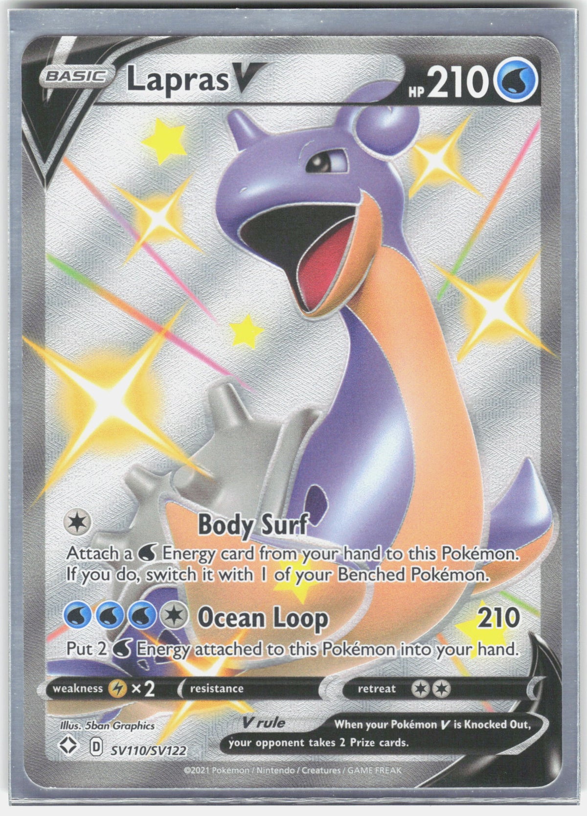 Shining Fates: Shiny Vault #SV110/SV122 Lapras V