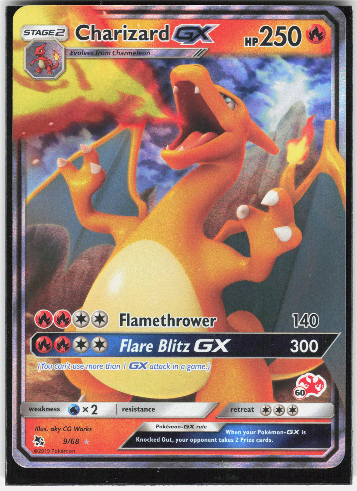 Hidden Fates #9/68 Charizard GX