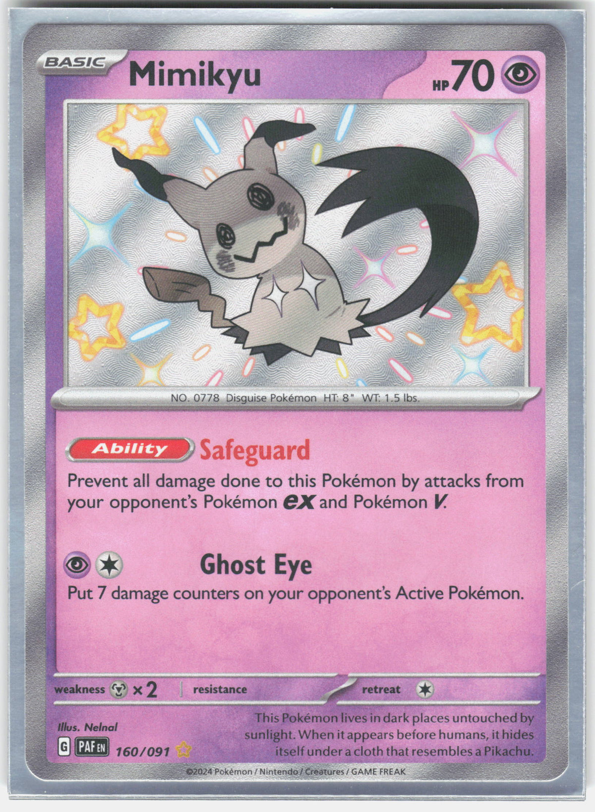SV: Paldean Fates #160/091 Mimikyu -160/091