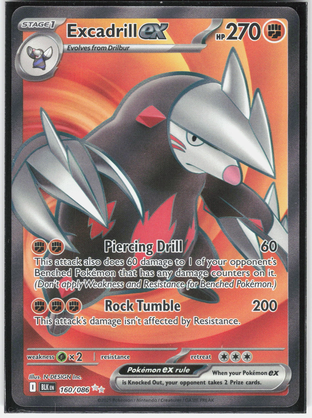SV: Black Bolt #160/086 Excadrill ex