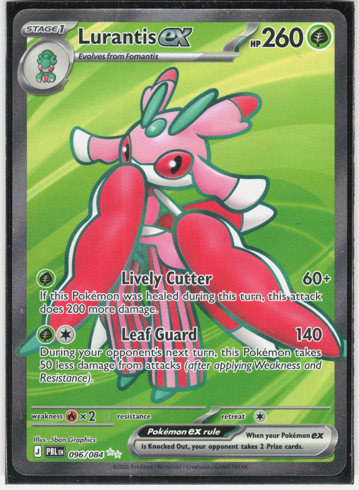 ME05: Pitch Black #096/084 Lurantis ex