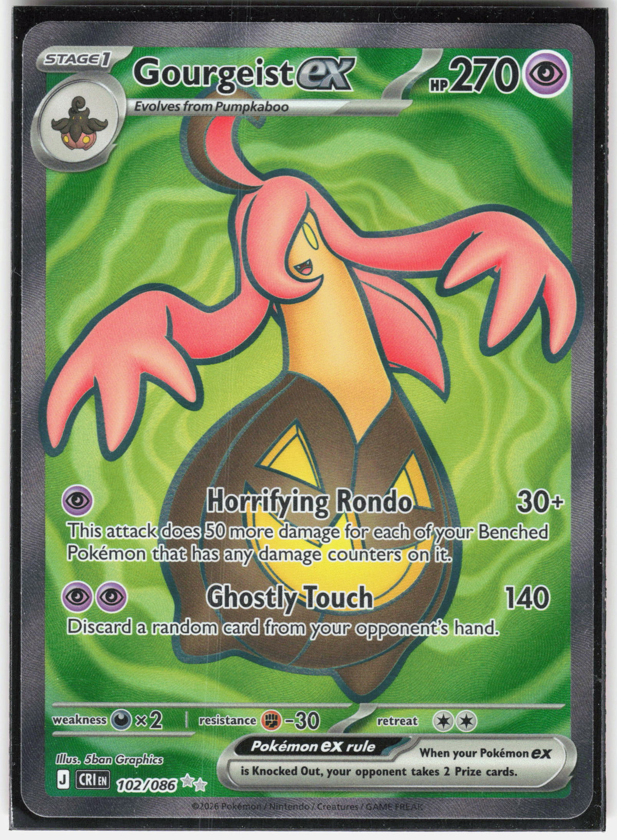 ME04: Chaos Rising #102/086 Gourgeist ex