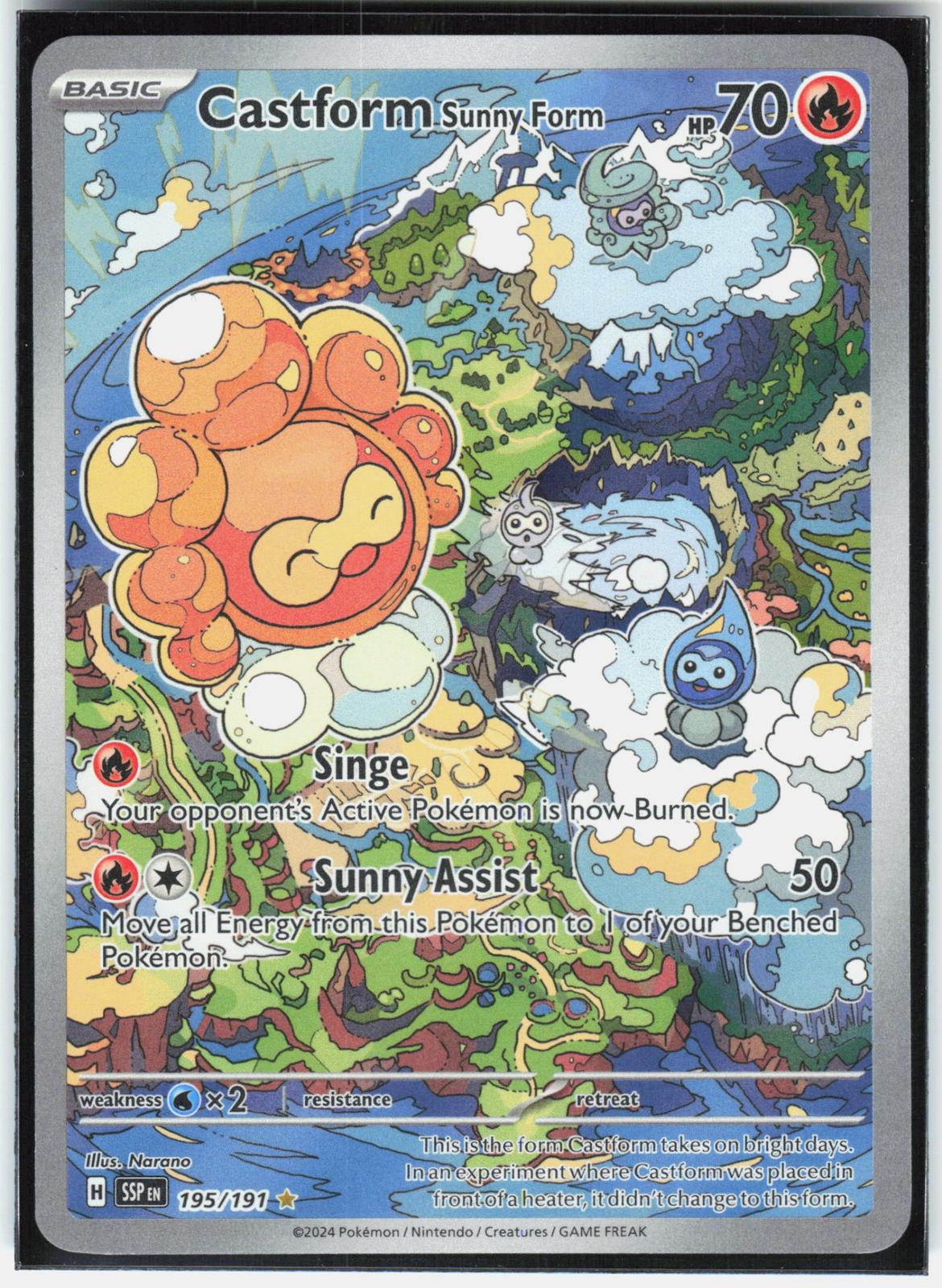 SV08: Surging Sparks #195/191 Castform Sunny Form