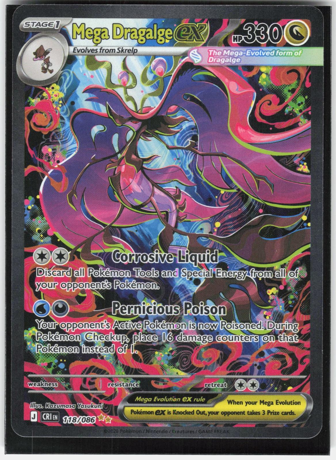 ME04: Chaos Rising #118/086 Mega Dragalge ex