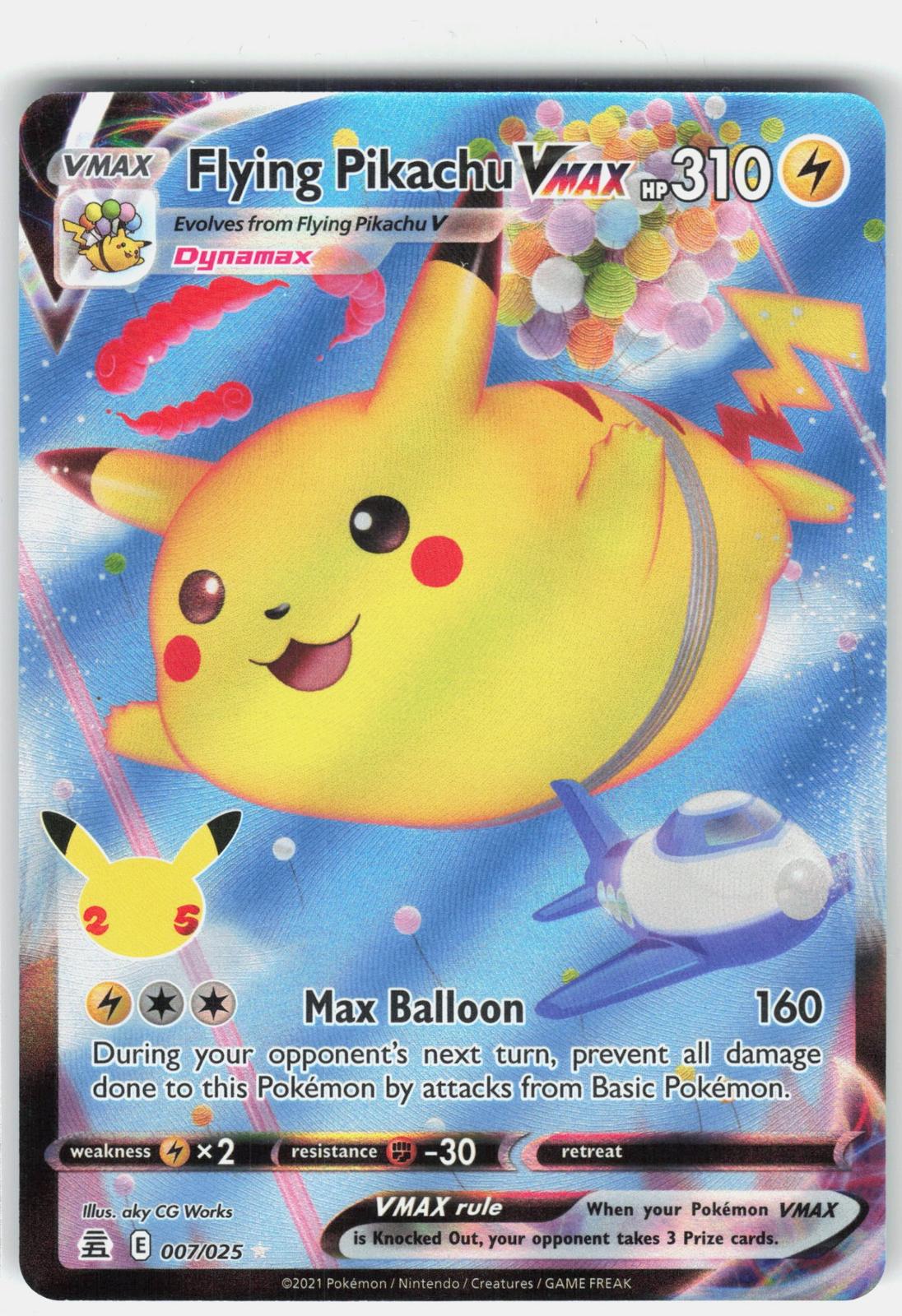 Celebrations #007/025 Flying Pikachu VMAX