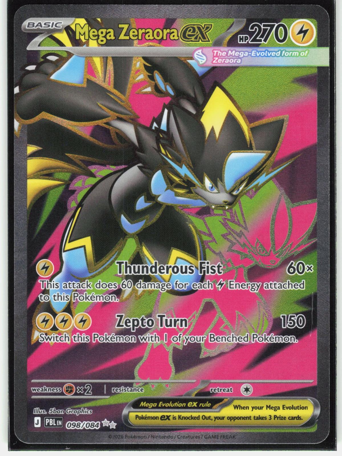 ME05: Pitch Black #098/084 Mega Zeraora ex