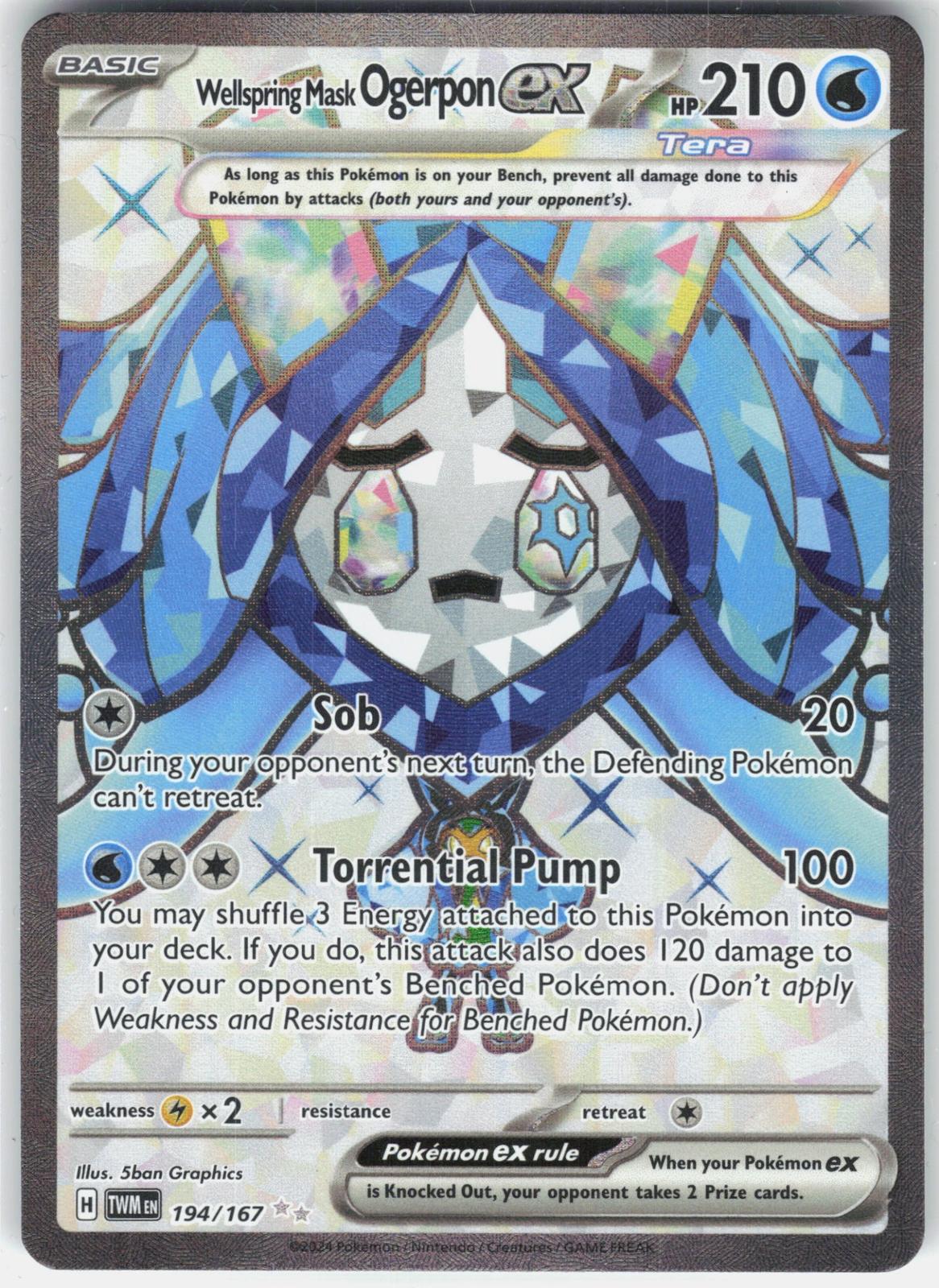 SV06: Twilight Masquerade #194/167 Wellspring Mask Ogerpon ex