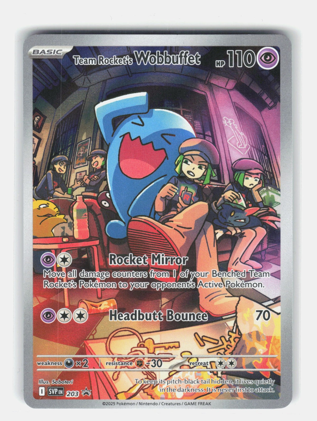 Team Rocket's Wobbuffet Holo Promo SV: Scarlet & Violet Promo Cards 203 NM