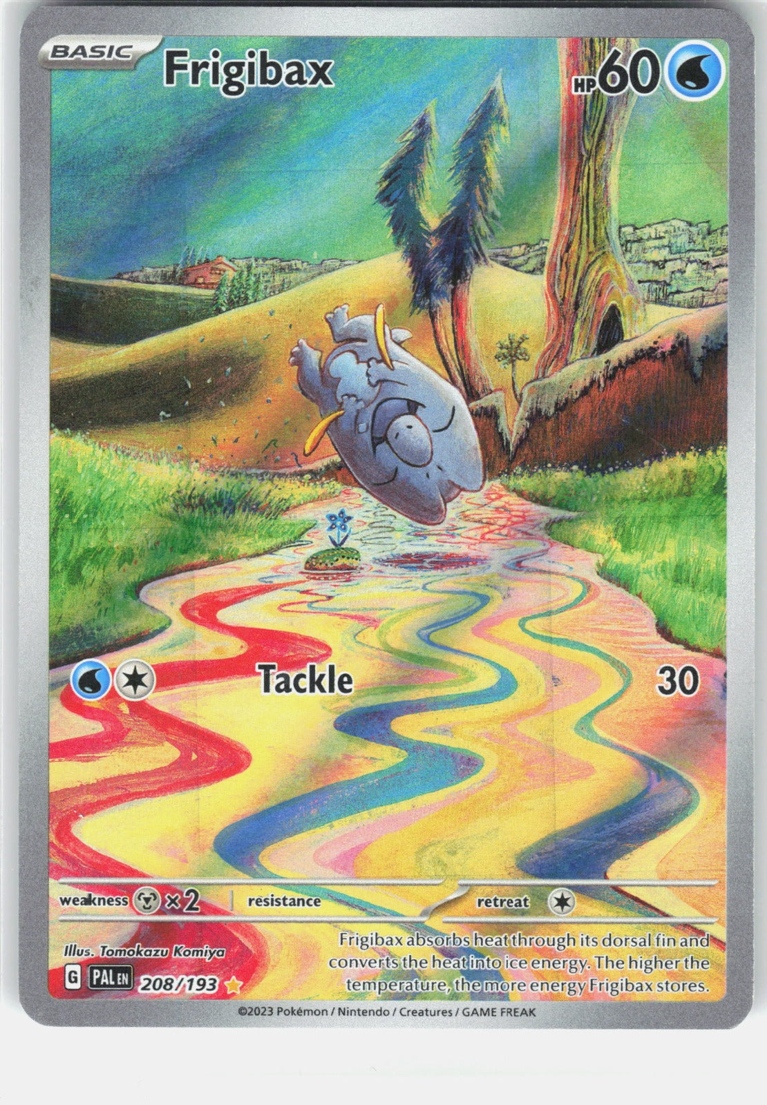 Frigibax Holo Illustration Rare SV02: Paldea Evolved 208/193 NM