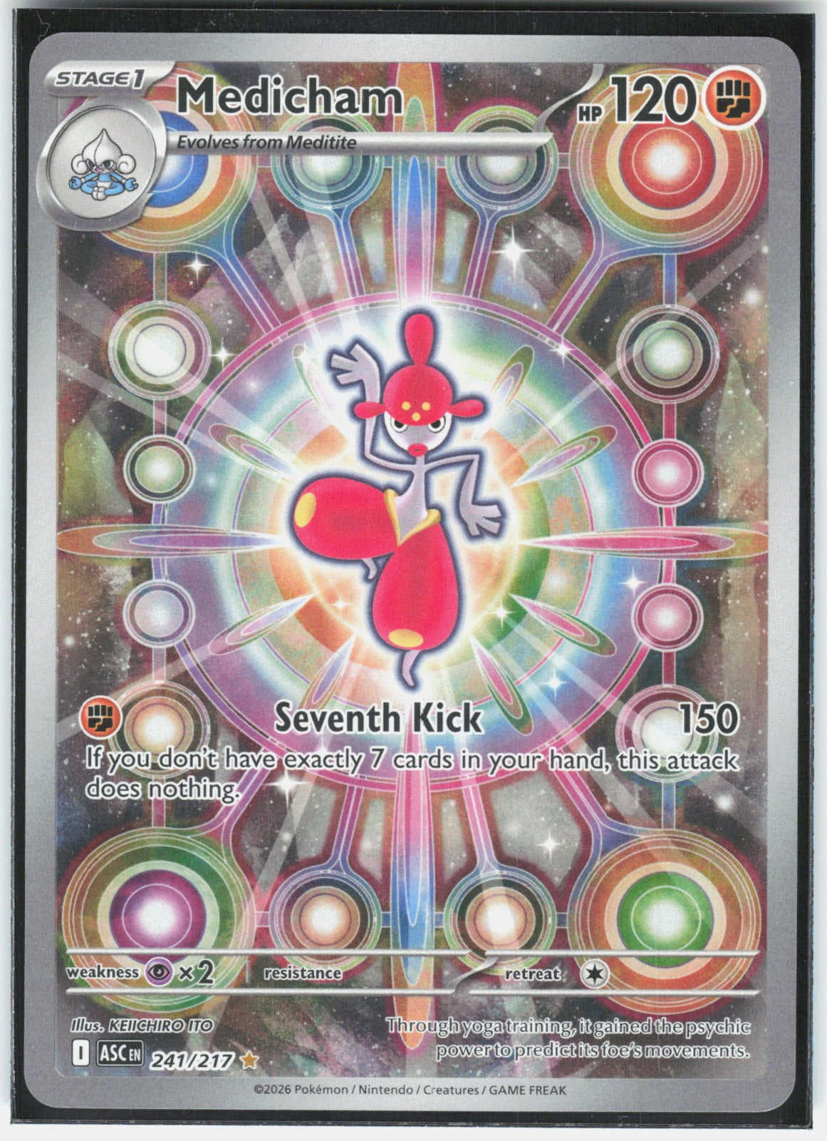 Medicham Holo Illustration Rare ME: Ascended Heroes 241/217 NM