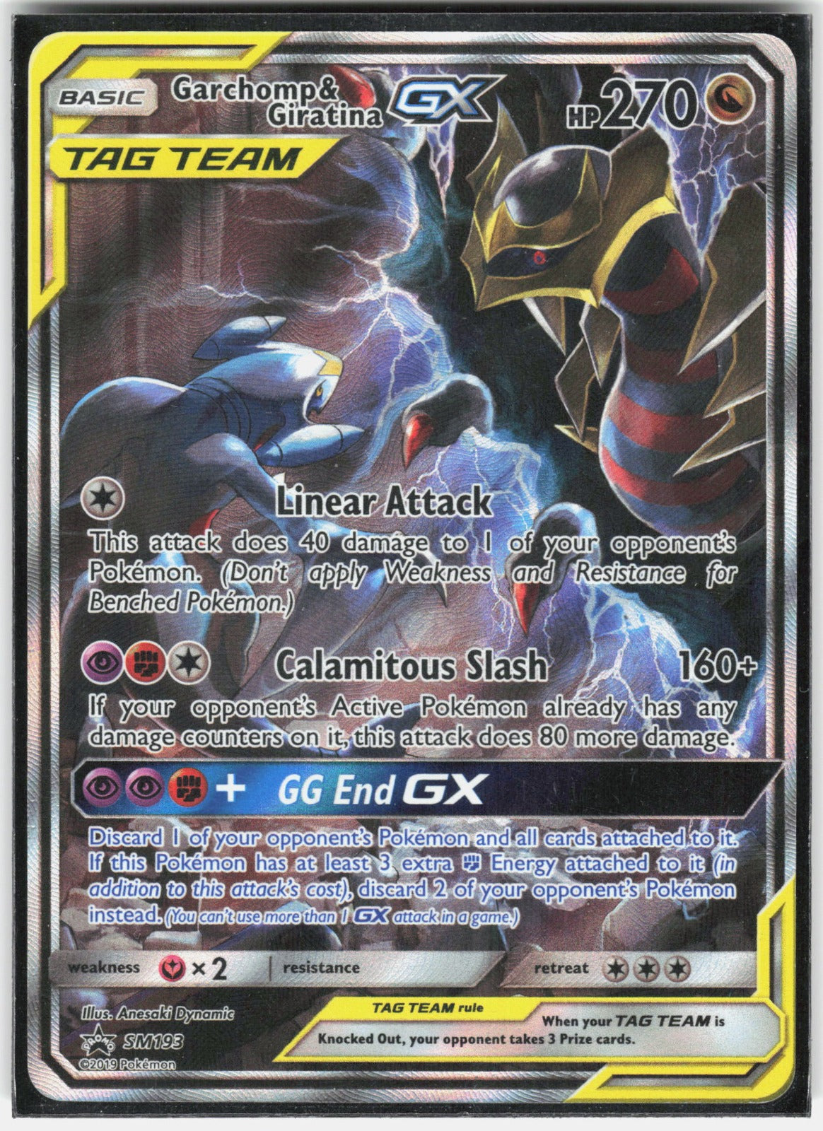 Garchomp & Giratina GX Holo Promo SM Promos SM193 NM
