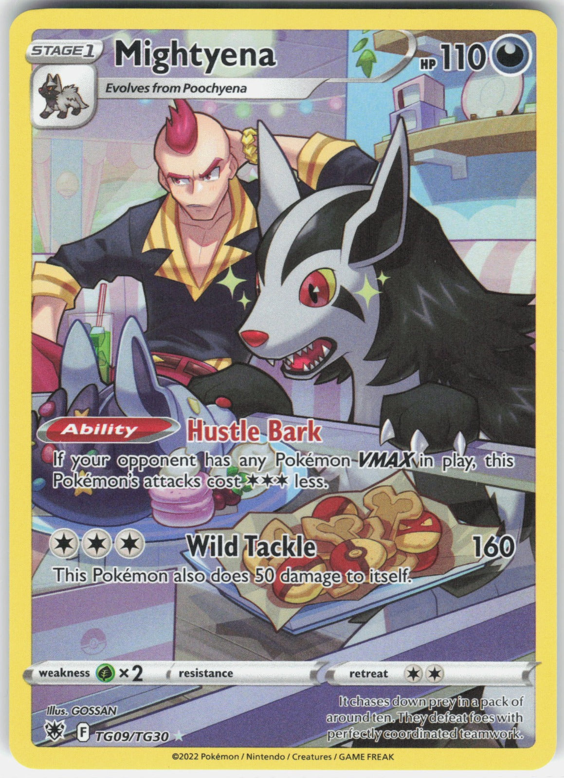 Mightyena Holo Ultra Rare SWSH10: Astral Radiance Trainer Gallery TG09/TG30 NM