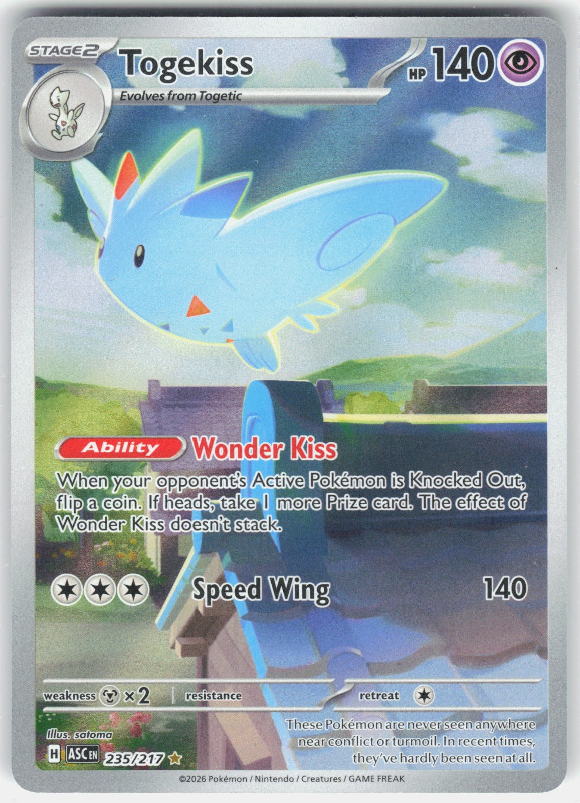 Togekiss Holo Illustration Rare ME: Ascended Heroes 235/217 NM