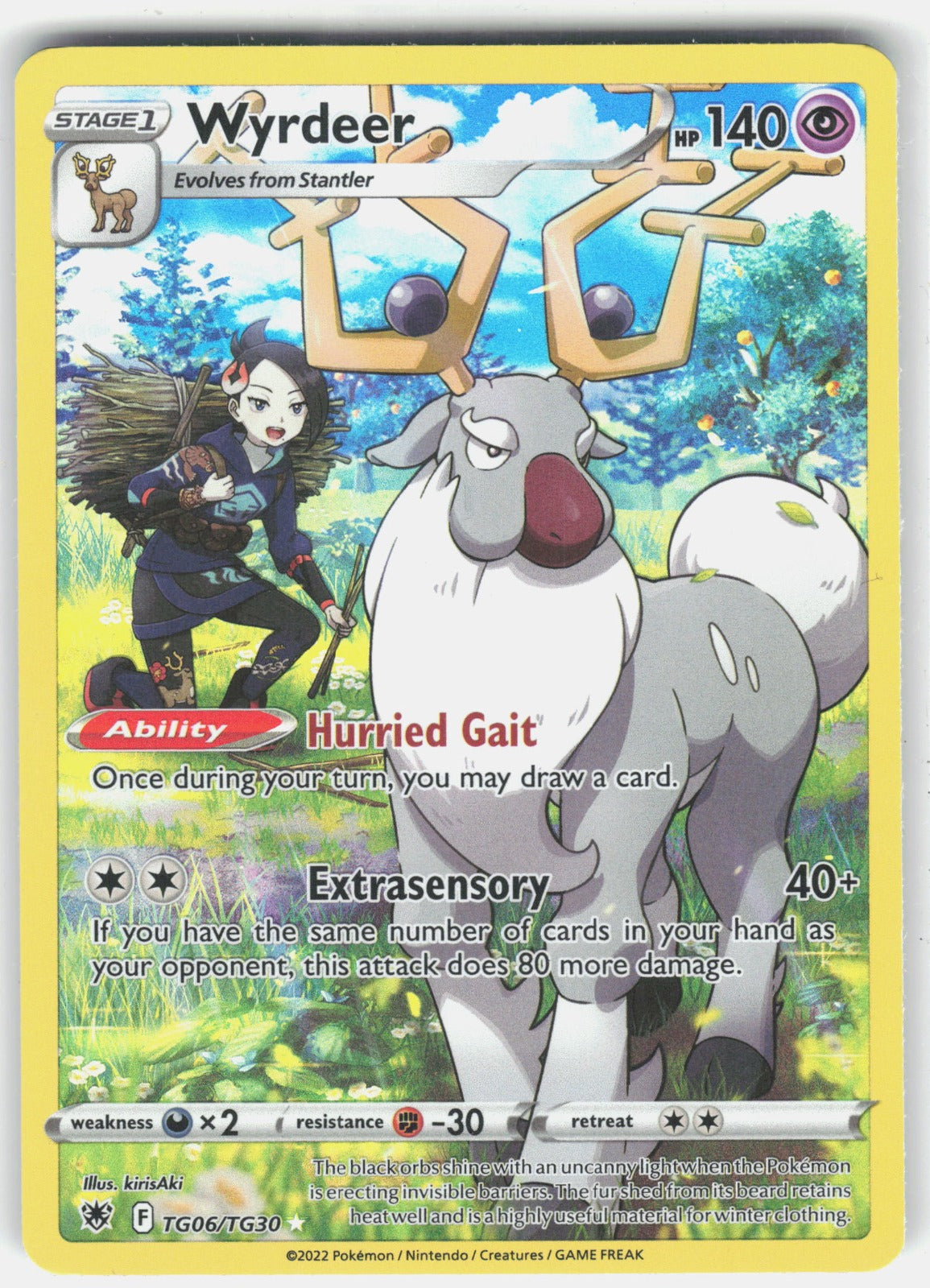Wyrdeer Holo Ultra Rare SWSH10: Astral Radiance Trainer Gallery TG06/TG30 NM
