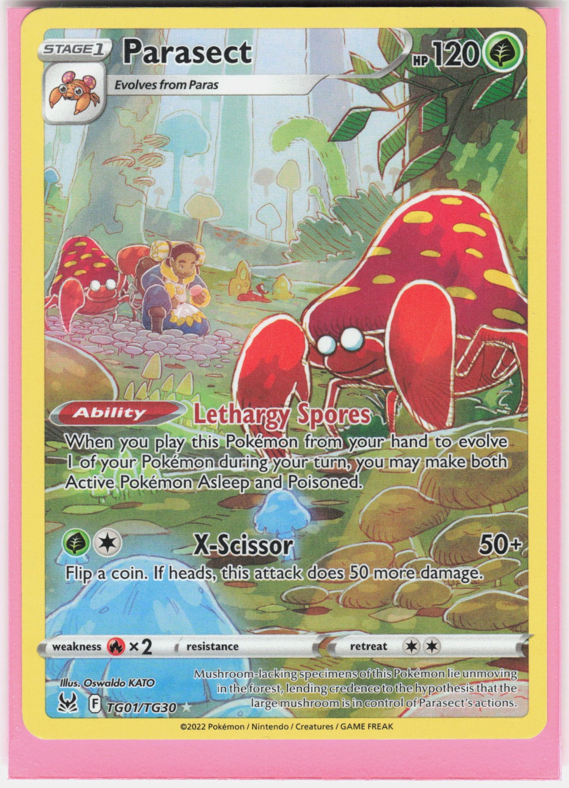 Parasect Holo Ultra Rare SWSH11: Lost Origin Trainer Gallery TG01/TG30 NM