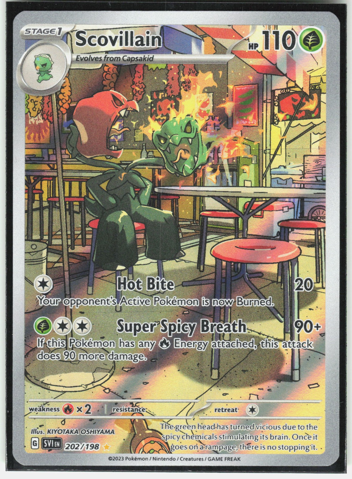 Scovillain Holo Illustration Rare SV01: Scarlet & Violet Base Set 202/198 NM