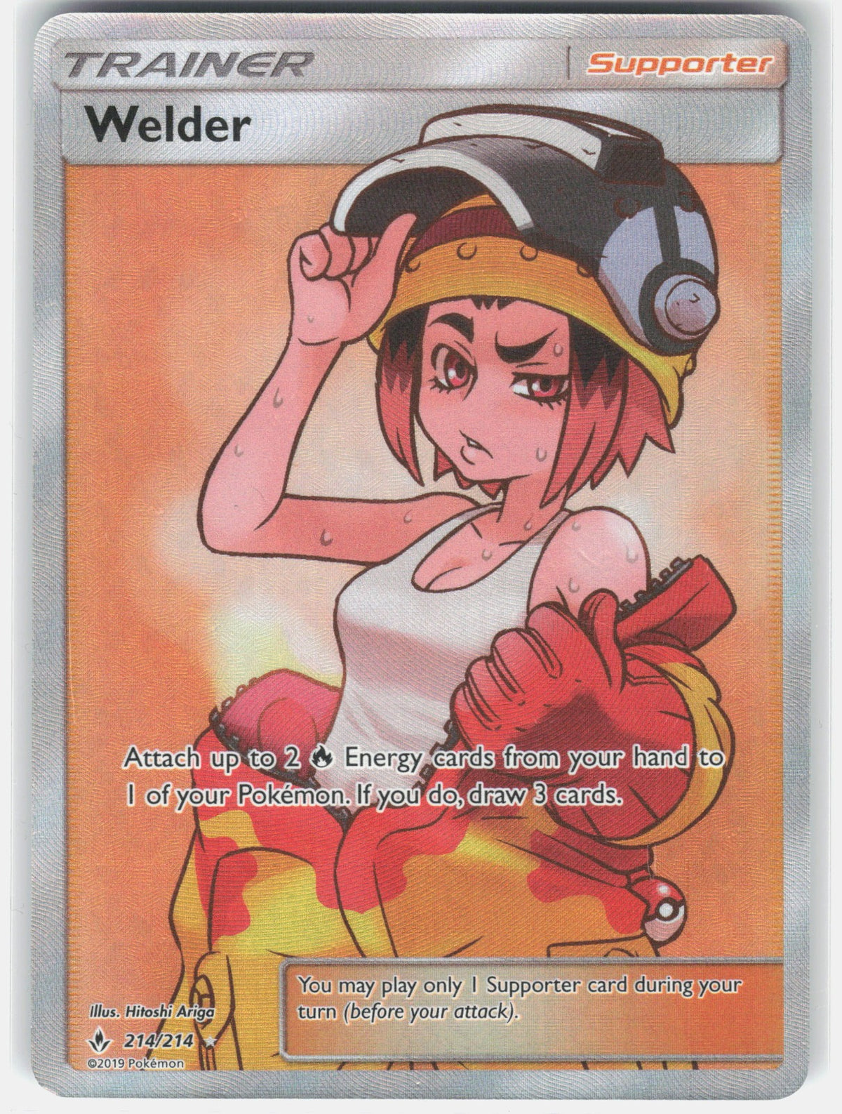 Welder (Full Art) Holo Ultra Rare SM - Unbroken Bonds 214/214 NM