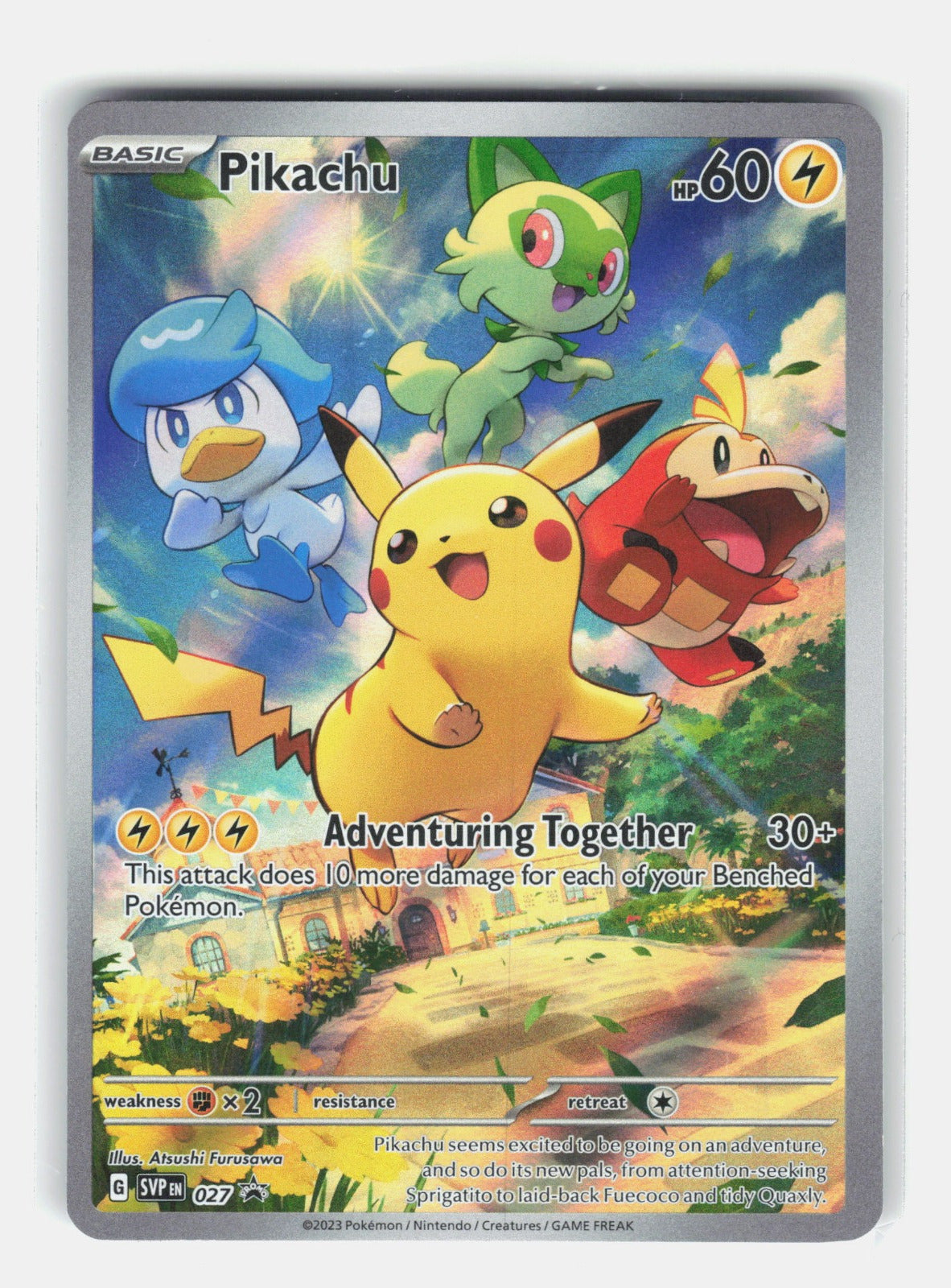 Pikachu Holo Promo SV: Scarlet & Violet Promo Cards 027 NM