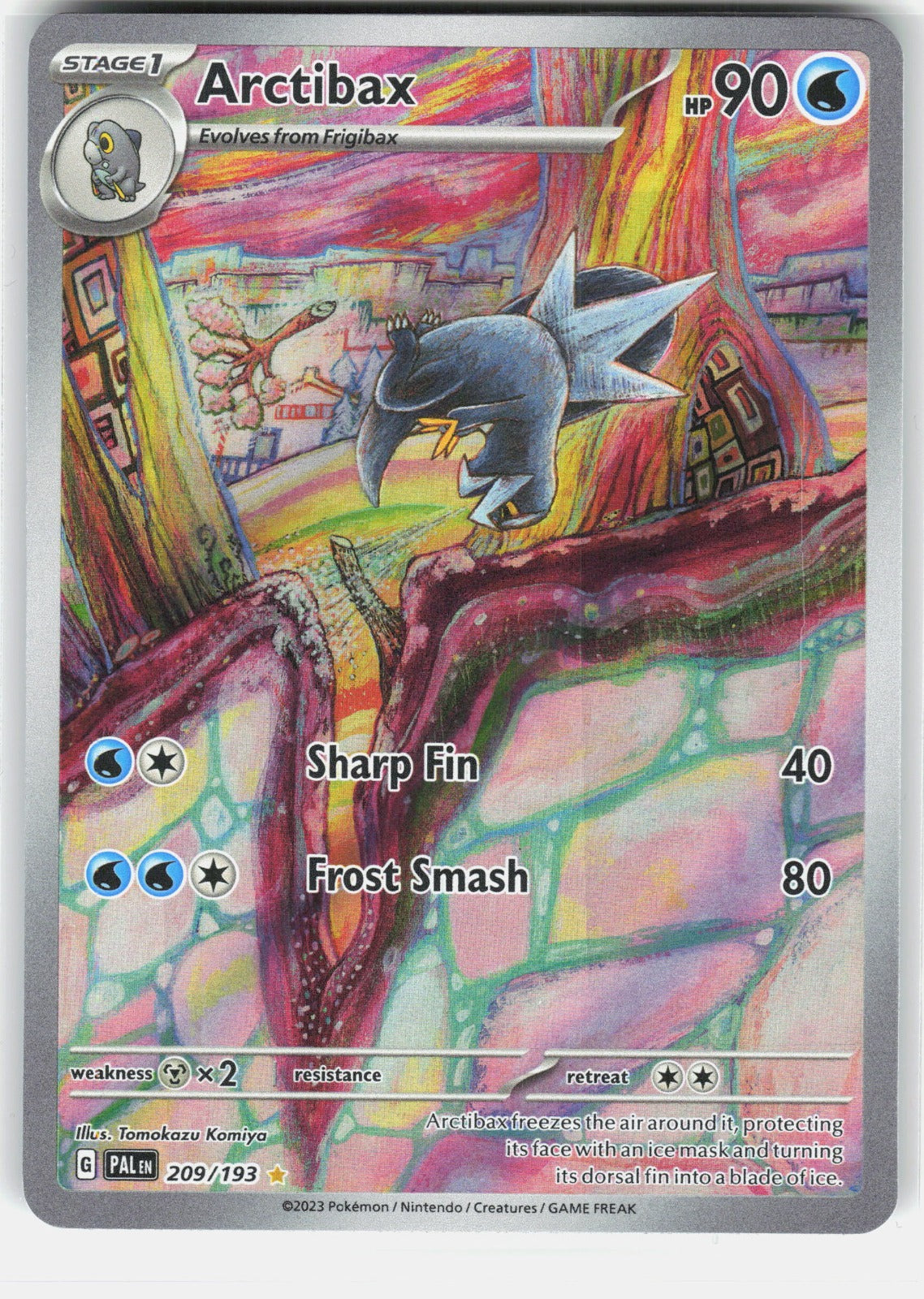 Arctibax Holo Illustration Rare SV02: Paldea Evolved 209/193 NM