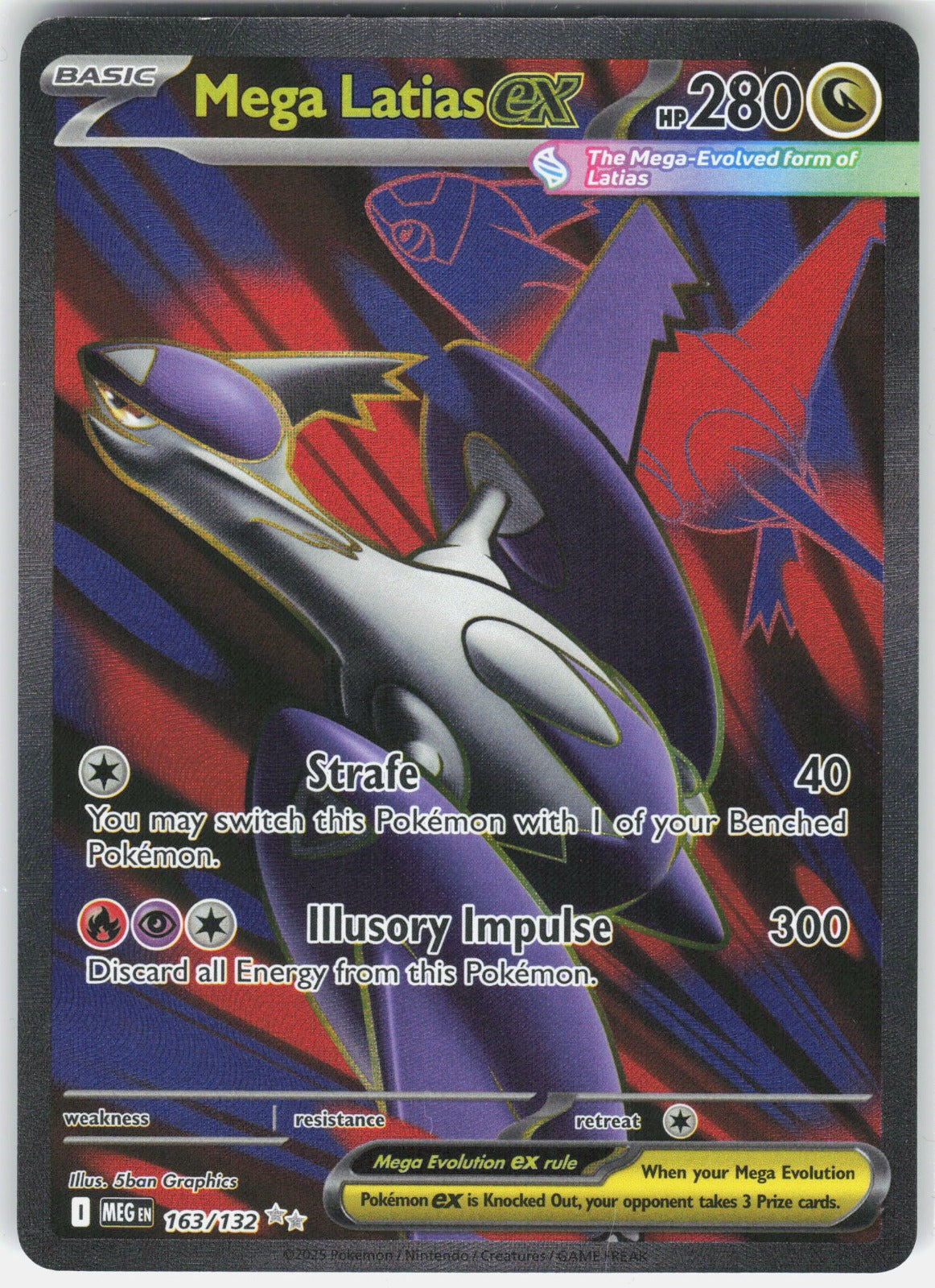 Mega Latias ex Holo Ultra Rare ME01: Mega Evolution 163/132 NM