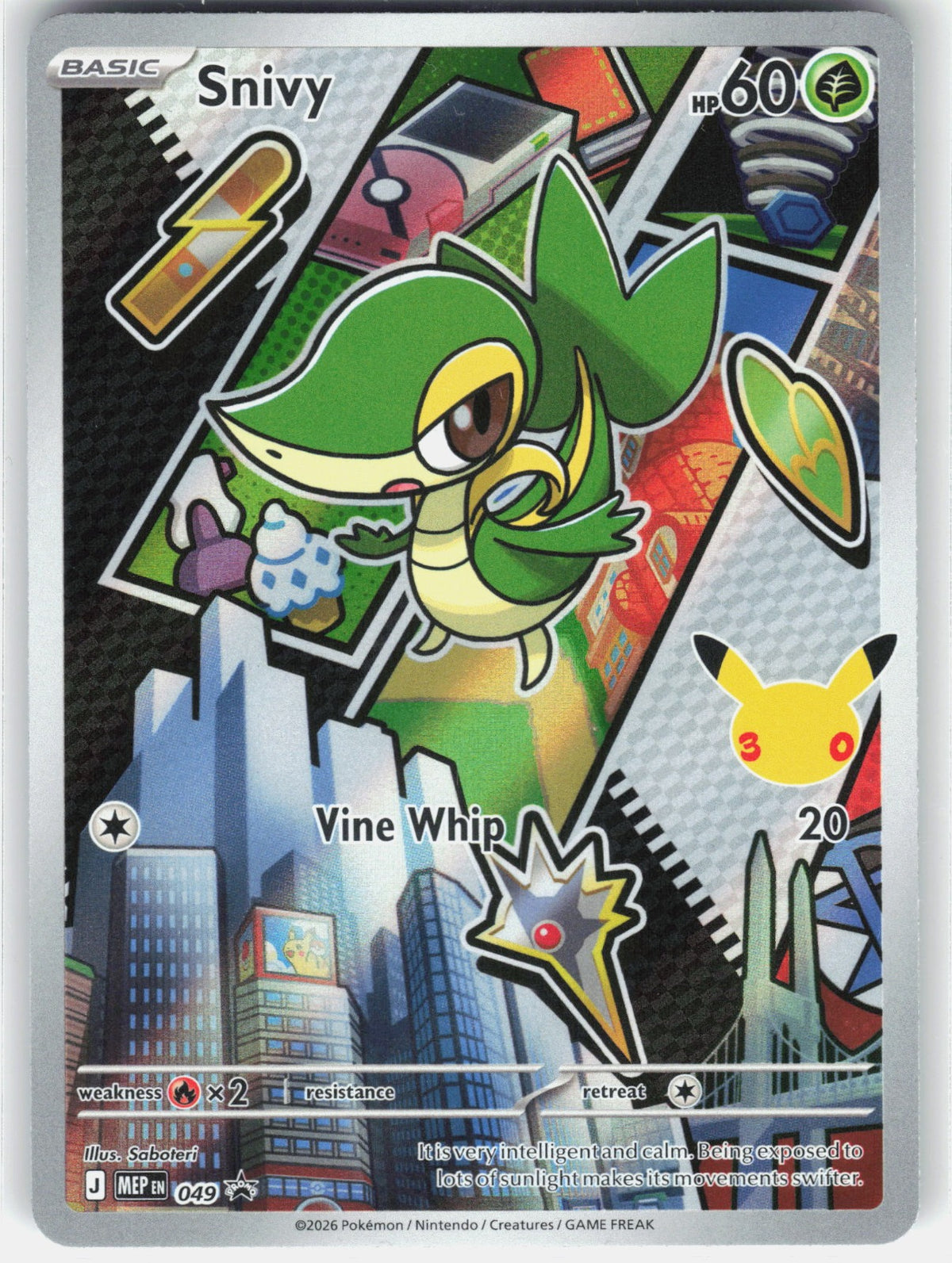 Snivy Holo Promo ME: Mega Evolution Promo 049 NM