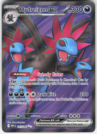 2025 Pokémon Scarlet & Violet - White Flare #161 Hydreigon ex
