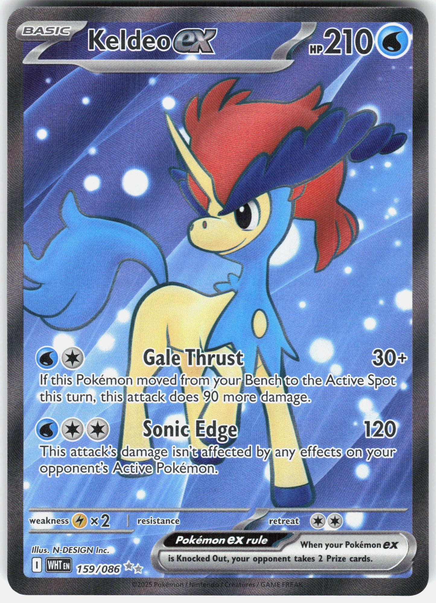 SV: White Flare #159/086 Keldeo ex