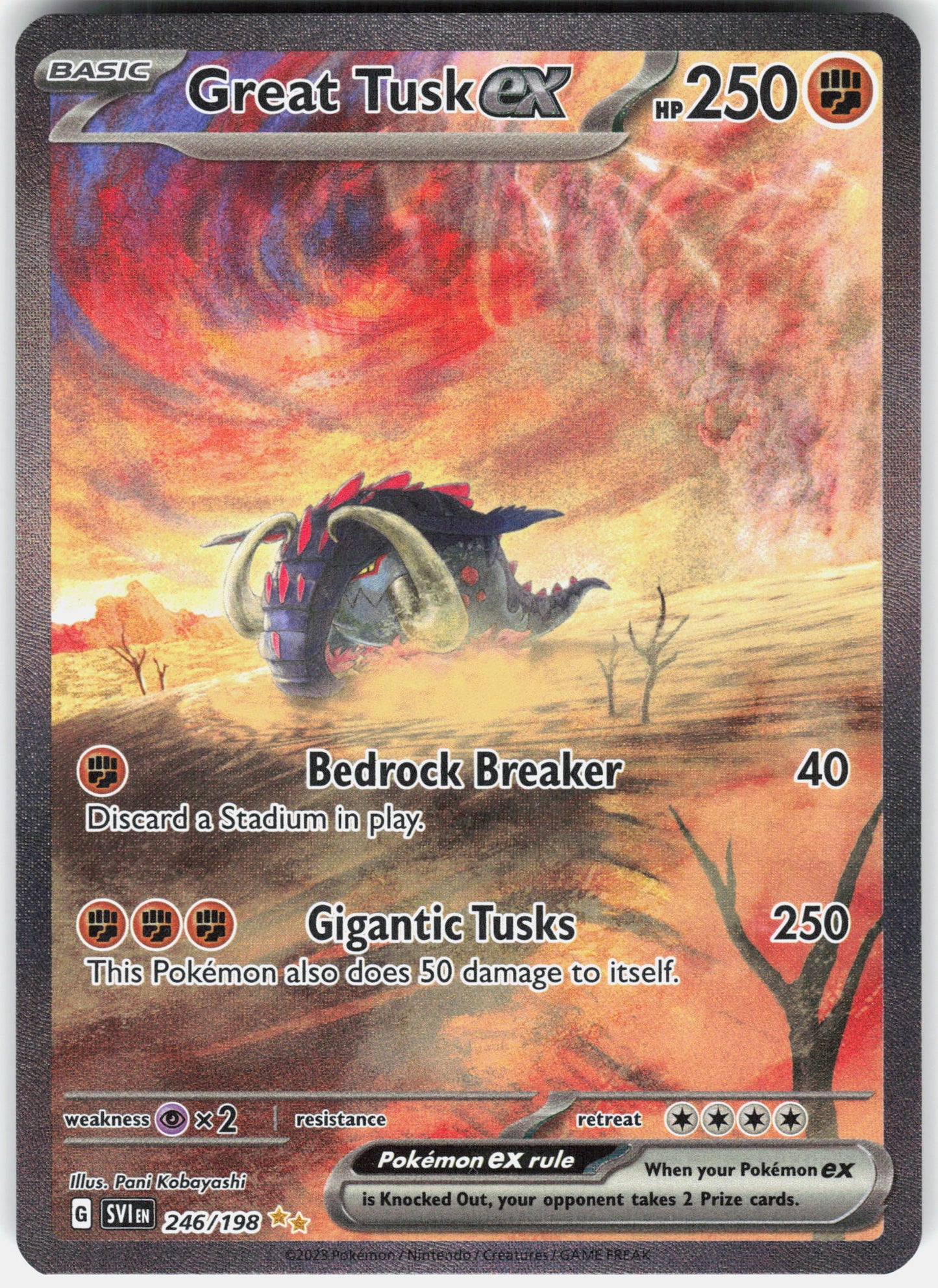 SV1S: Scarlet ex #102/078 Great Tusk ex