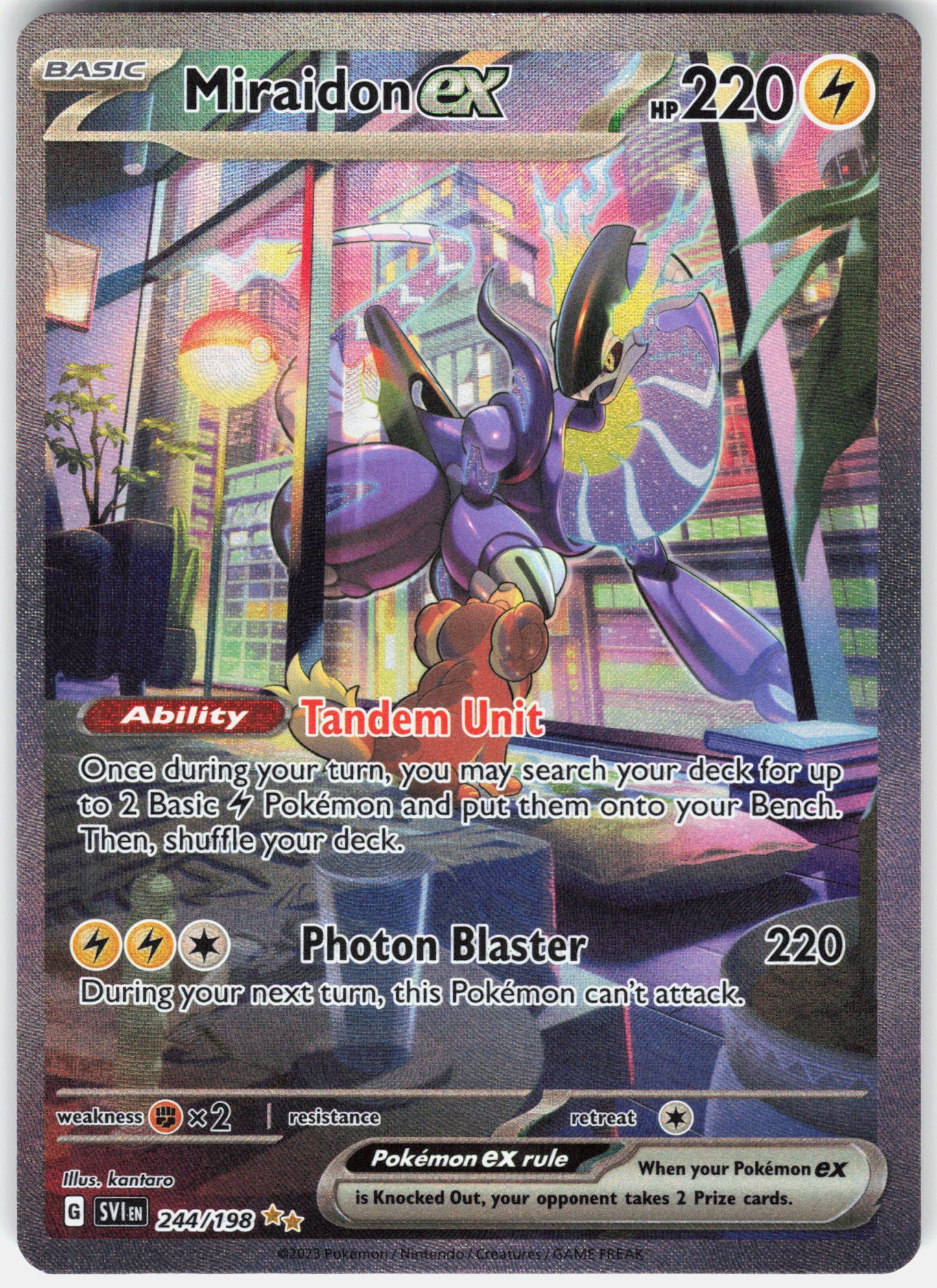 SV01: Scarlet & Violet Base Set #244/198 Miraidon ex