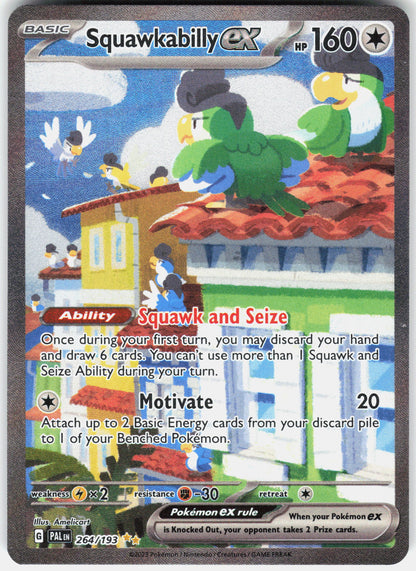 SV02: Paldea Evolved #264/193 Squawkabilly ex