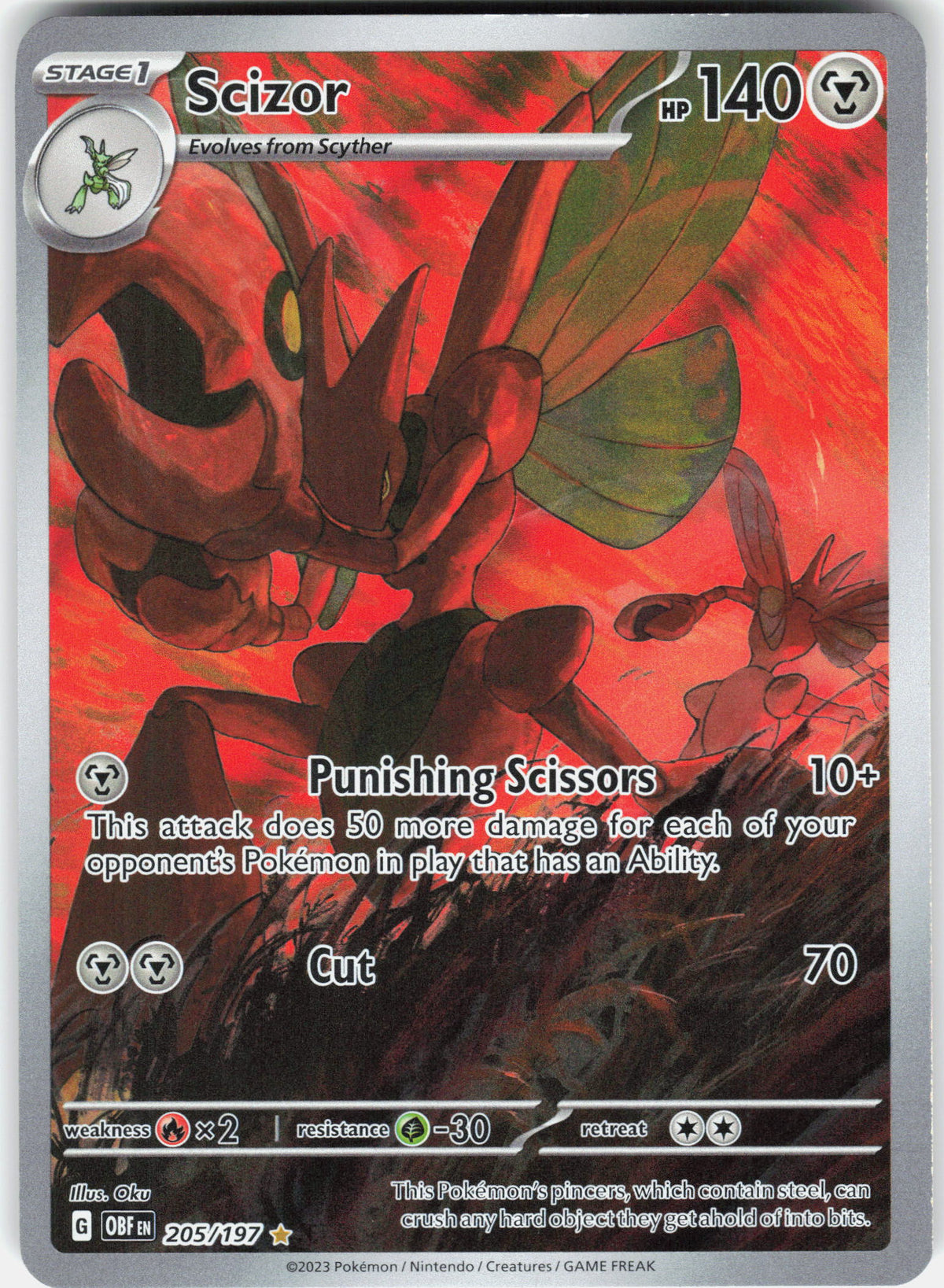 SV03: Obsidian Flames #205/197 Scizor