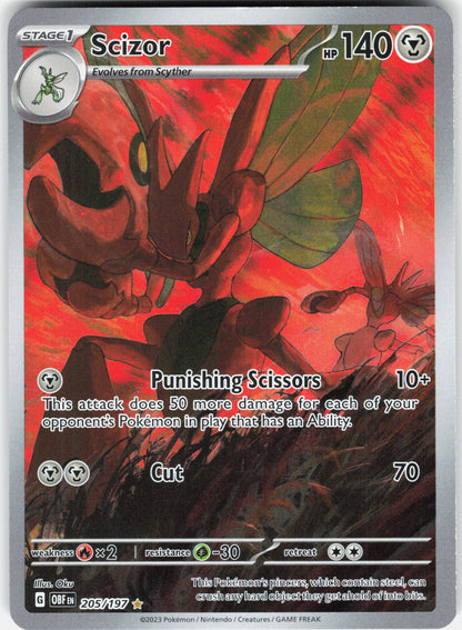 SV03: Obsidian Flames #205/197 Scizor