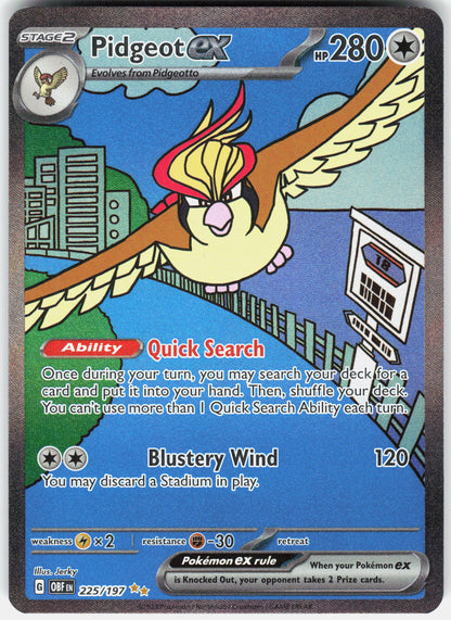 SV03: Obsidian Flames #225/197 Pidgeot ex
