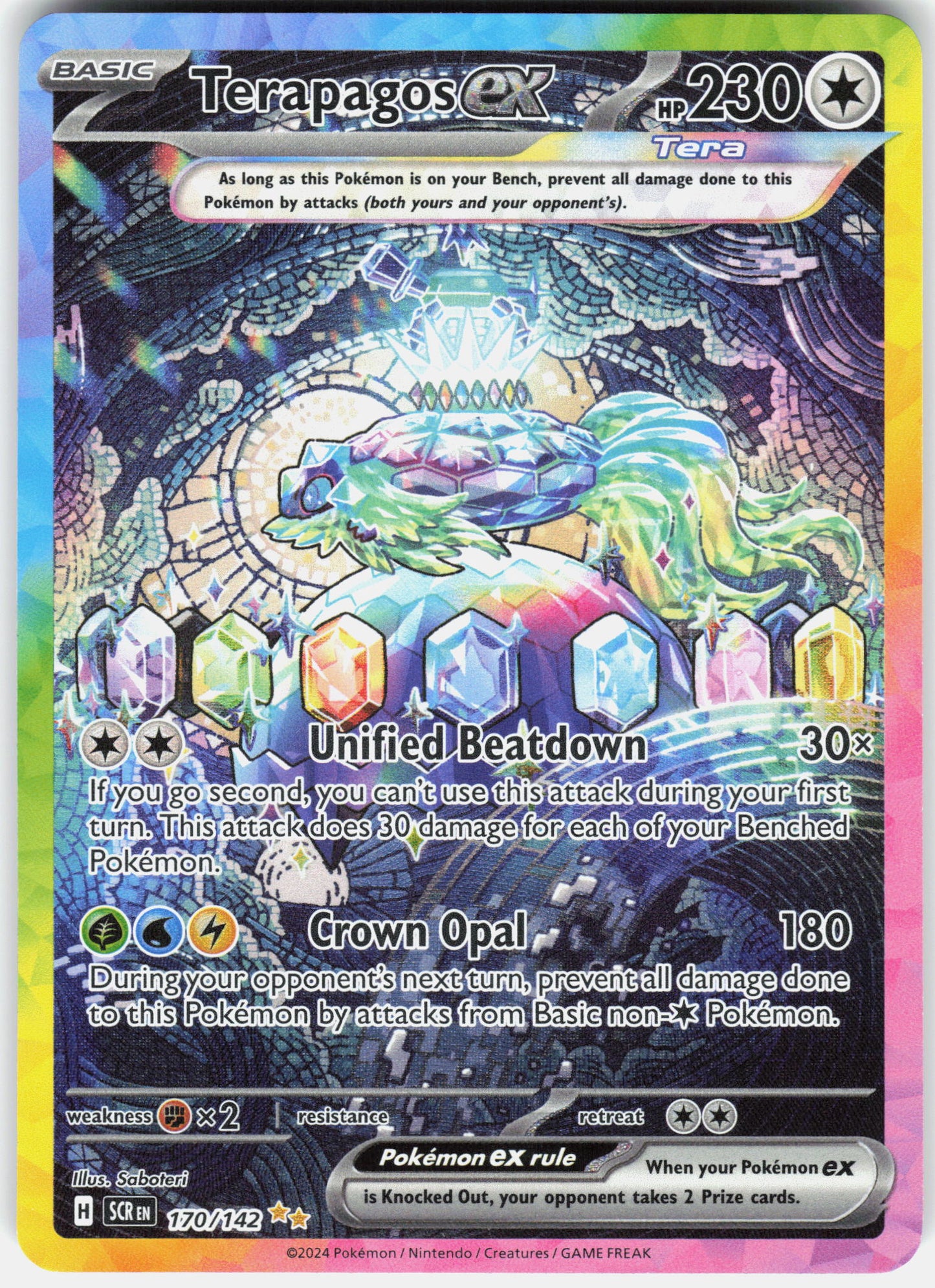 SV07: Stellar Crown #170/142 Terapagos ex