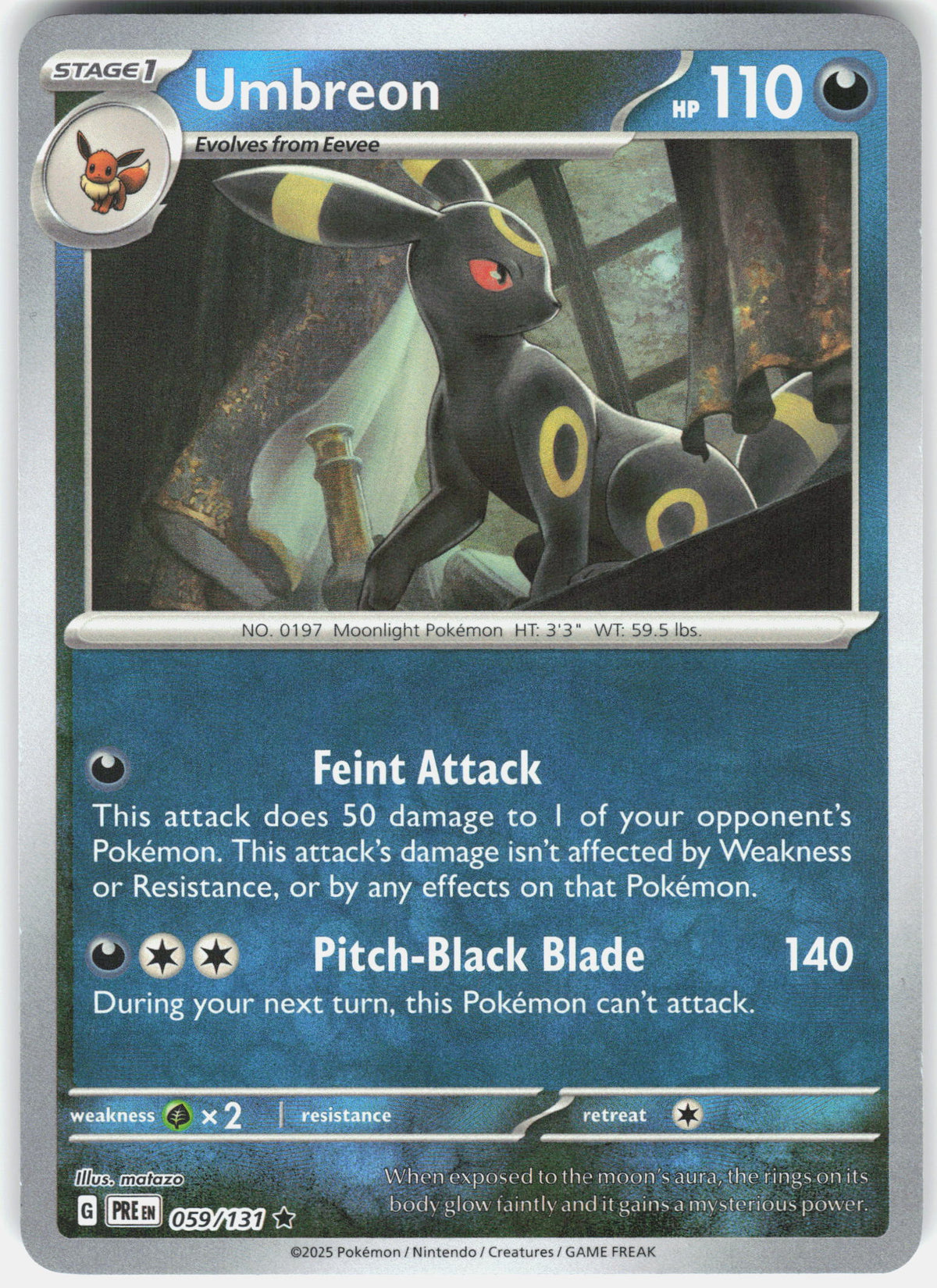 SV: Prismatic Evolutions #059/131 Umbreon (Master Ball Pattern)
