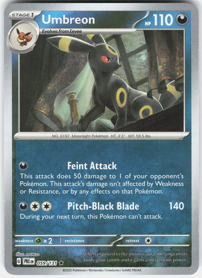 SV: Prismatic Evolutions #059/131 Umbreon (Master Ball Pattern)