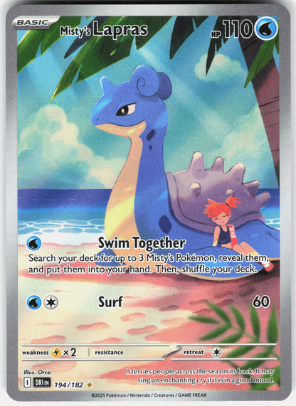 SV10: Destined Rivals #194/182 Misty's Lapras