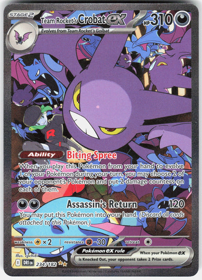 SV10: Destined Rivals #234/182 Team Rocket's Crobat ex