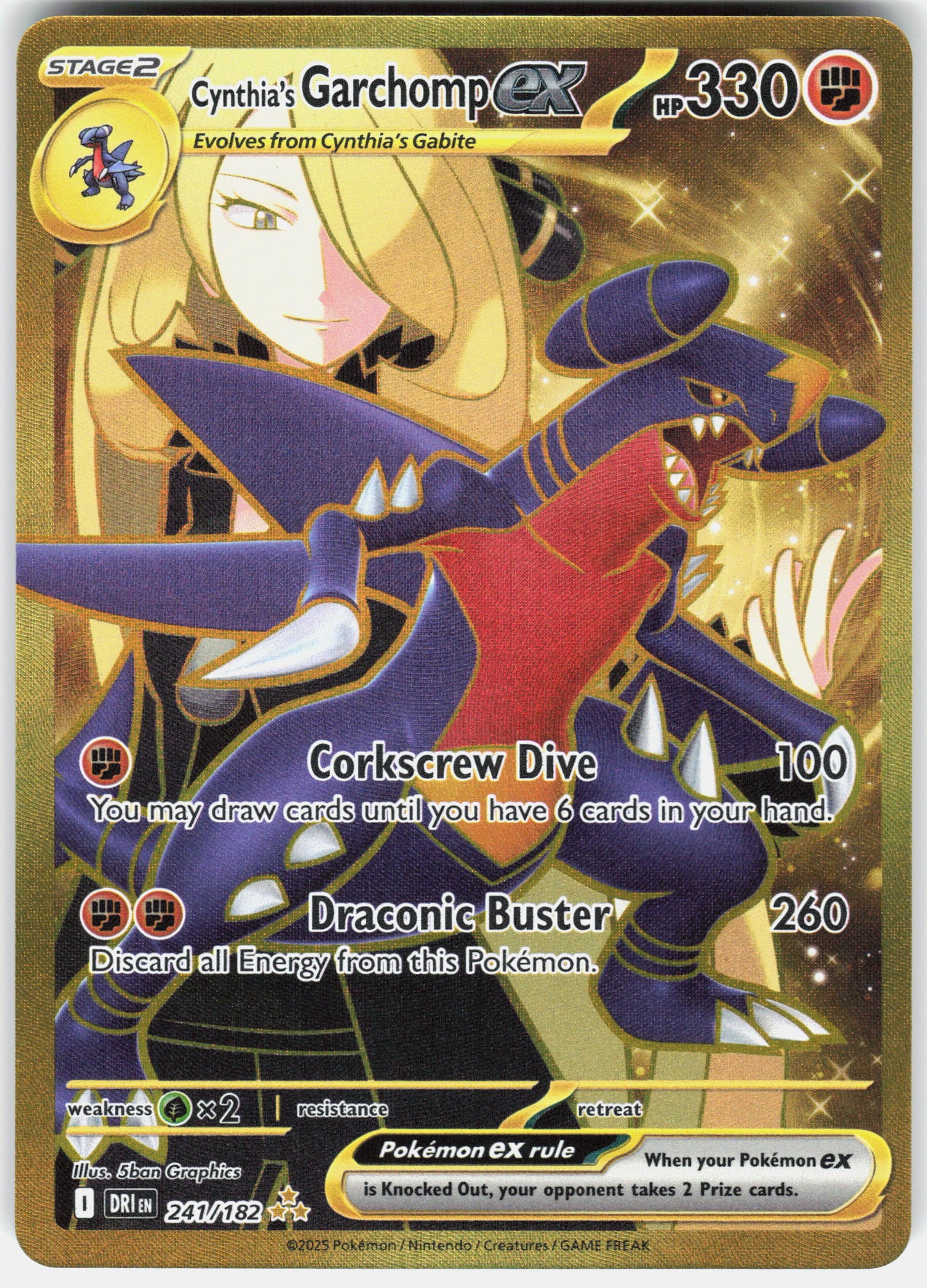 SV10: Destined Rivals #241/182 Cynthia's Garchomp ex