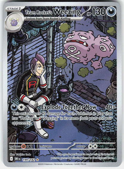 SV10: Destined Rivals #199/182 Team Rocket's Weezing
